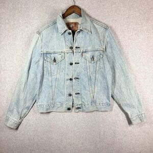 Vintage Levi's Big E Denim Jacket Lot 71557 Adult 38 Japanese Denim Distressed